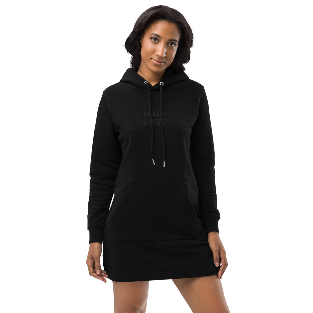 BLACK LOVE Hoodie dress, Size: XS