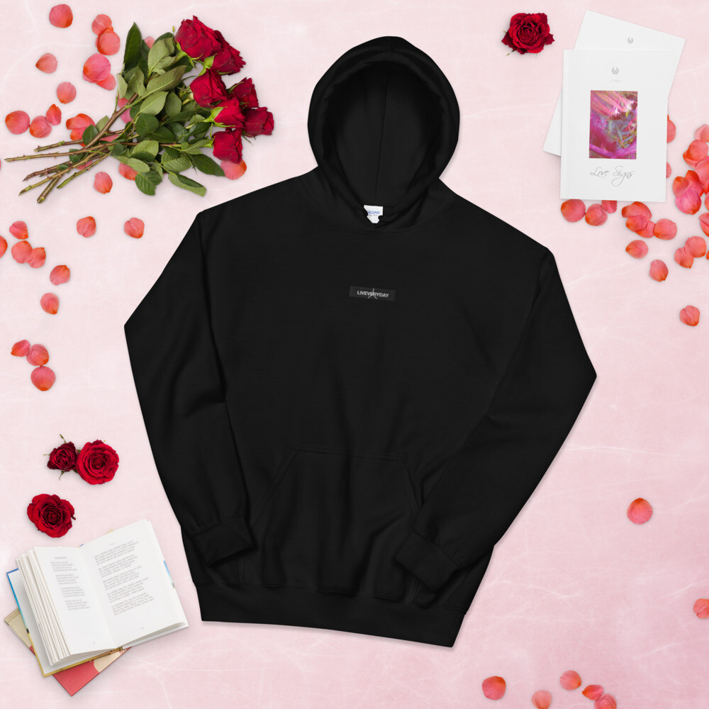 Live Every Day Classic Unisex Hoodie, Color: Black, Size: S