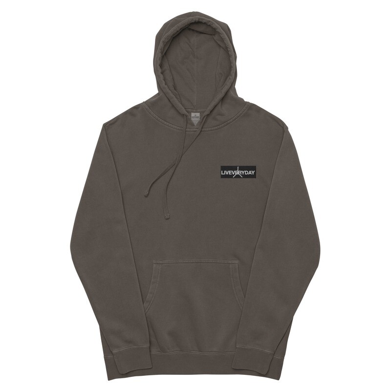 LiveEverDay Unisex pigment dyed hoodie