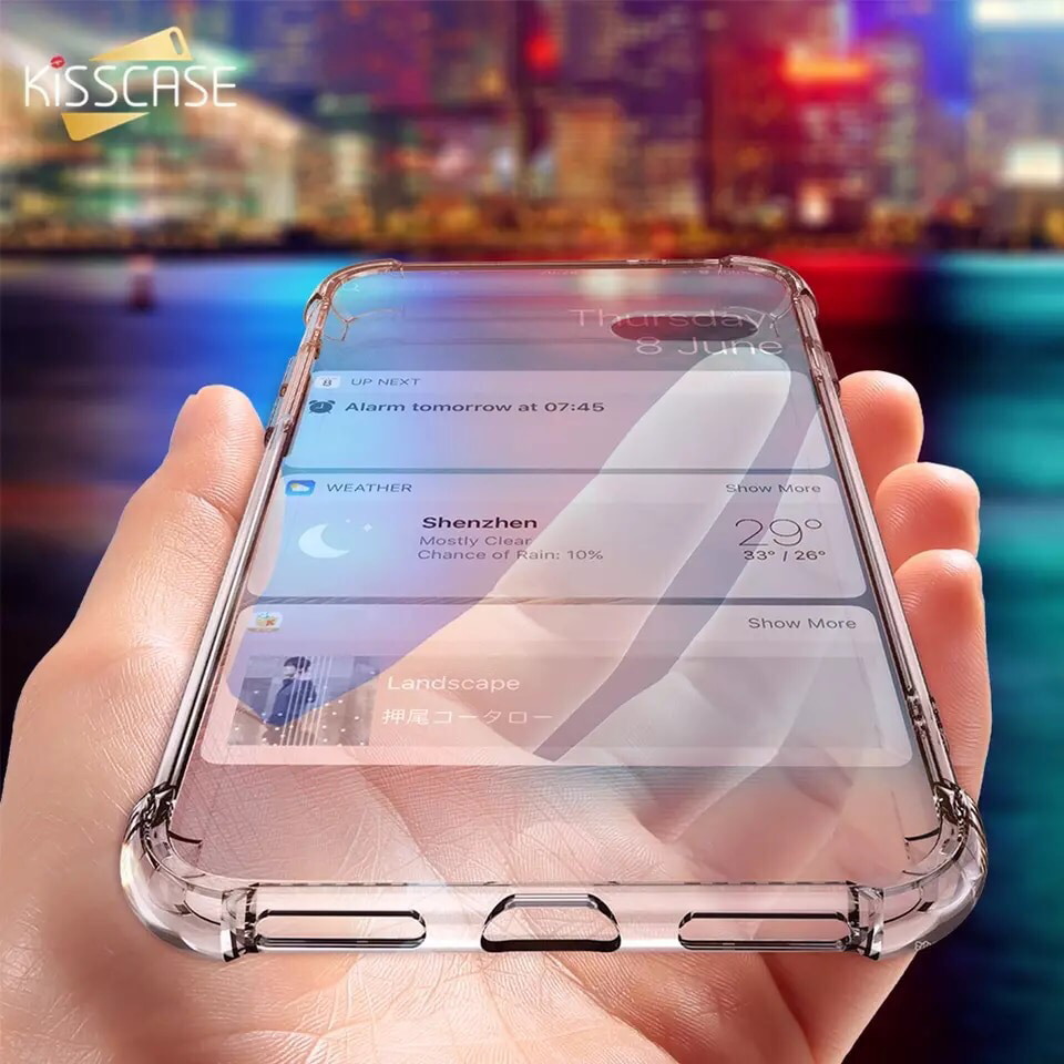 Case For iPhone XS Max Clear Shockproof Soft Silicone Transparent Cases
