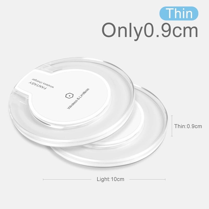 Wireless Charger Ultra Thin Led Fast Charging Pad For iphone XS X 8 Plus Samsung Huawei Mate 20 Pro Qi Wireless Charger