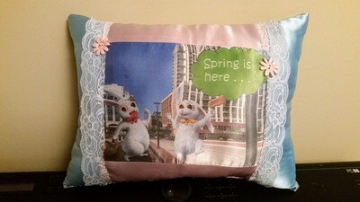 Easter Bunny/Springtime pillow 010