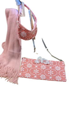 Pink Handbag/Tote set 5