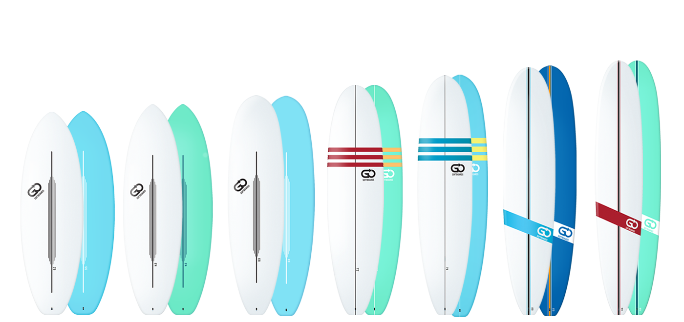 New Go Surf Soft Top Board 7'2