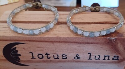 Lotus and Luna Moonstone bracelet