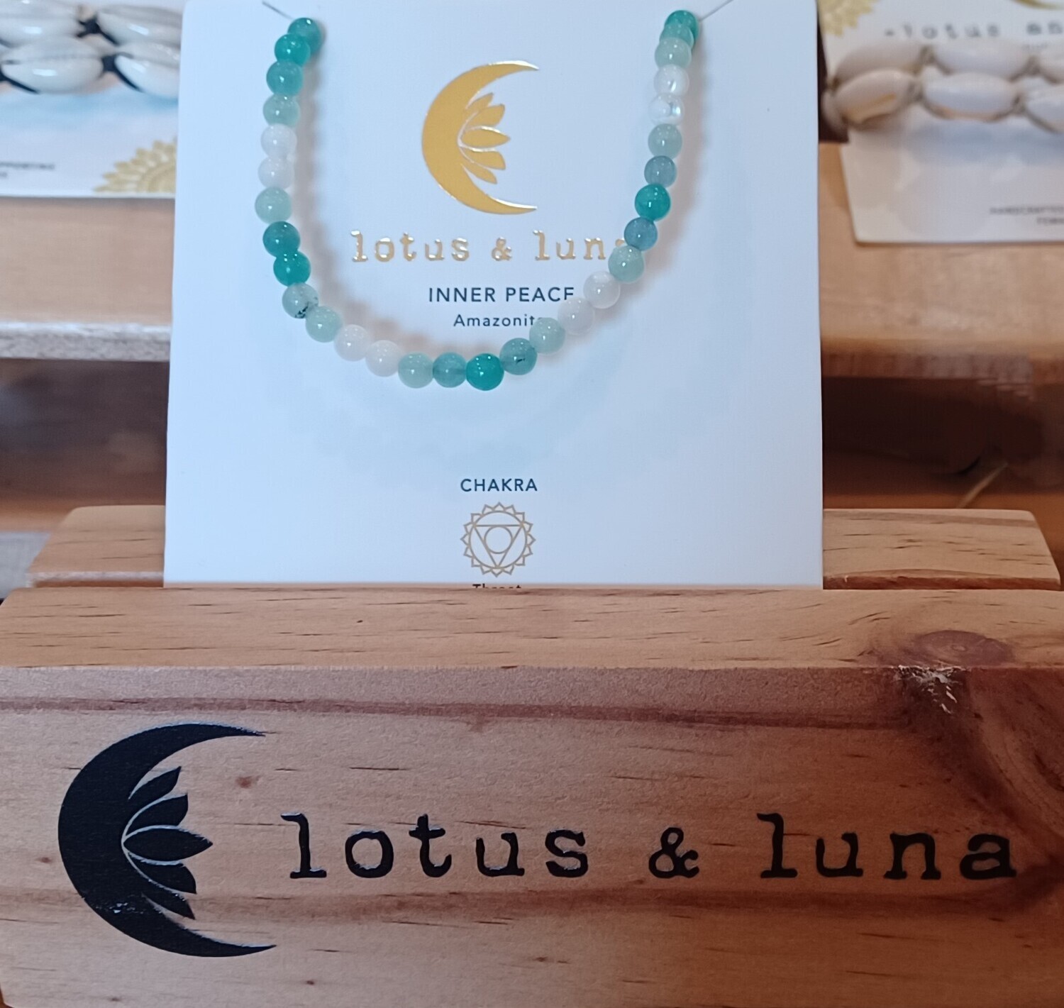 Lotus and Luna Inner Peace Healing 4mm Necklace