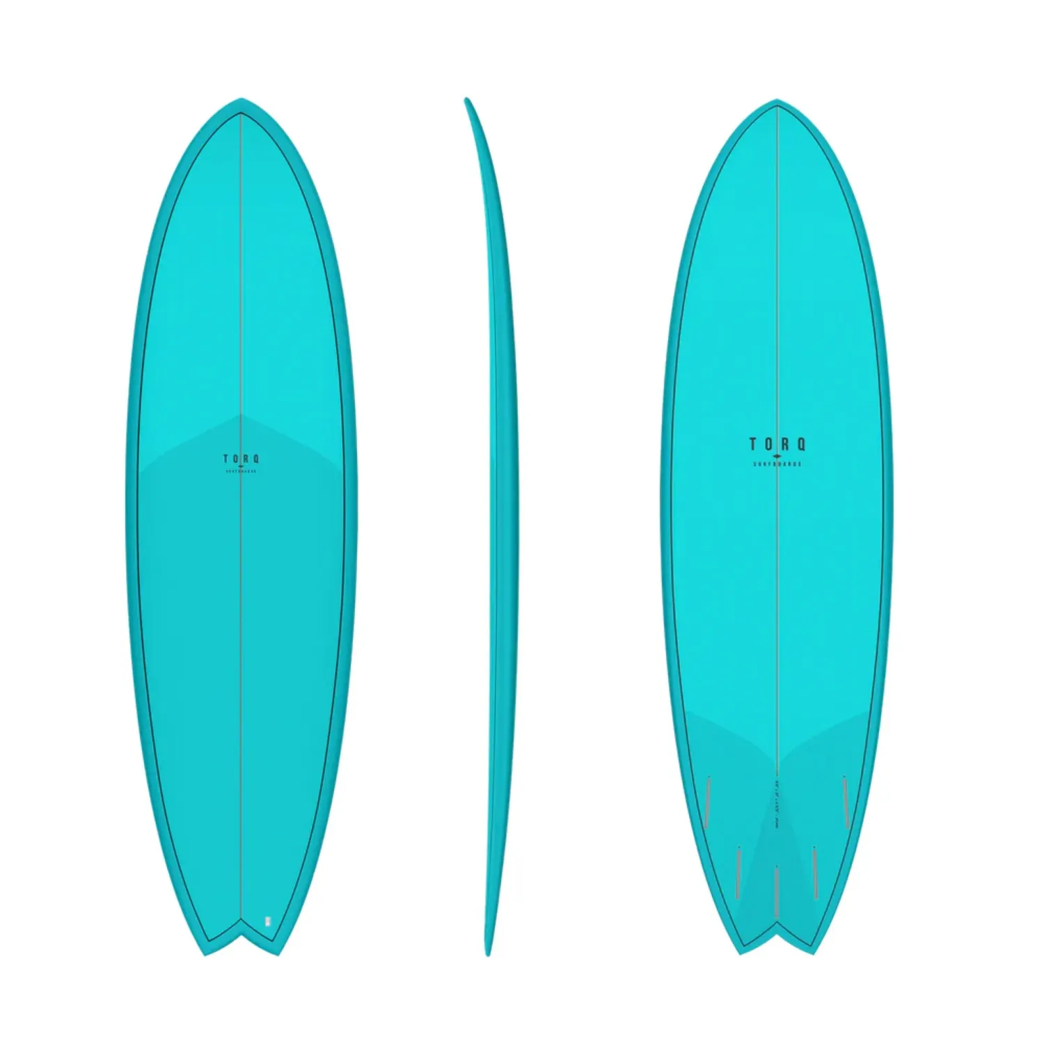 Torq 6'6" Fish Deep Turquoise Pattern
