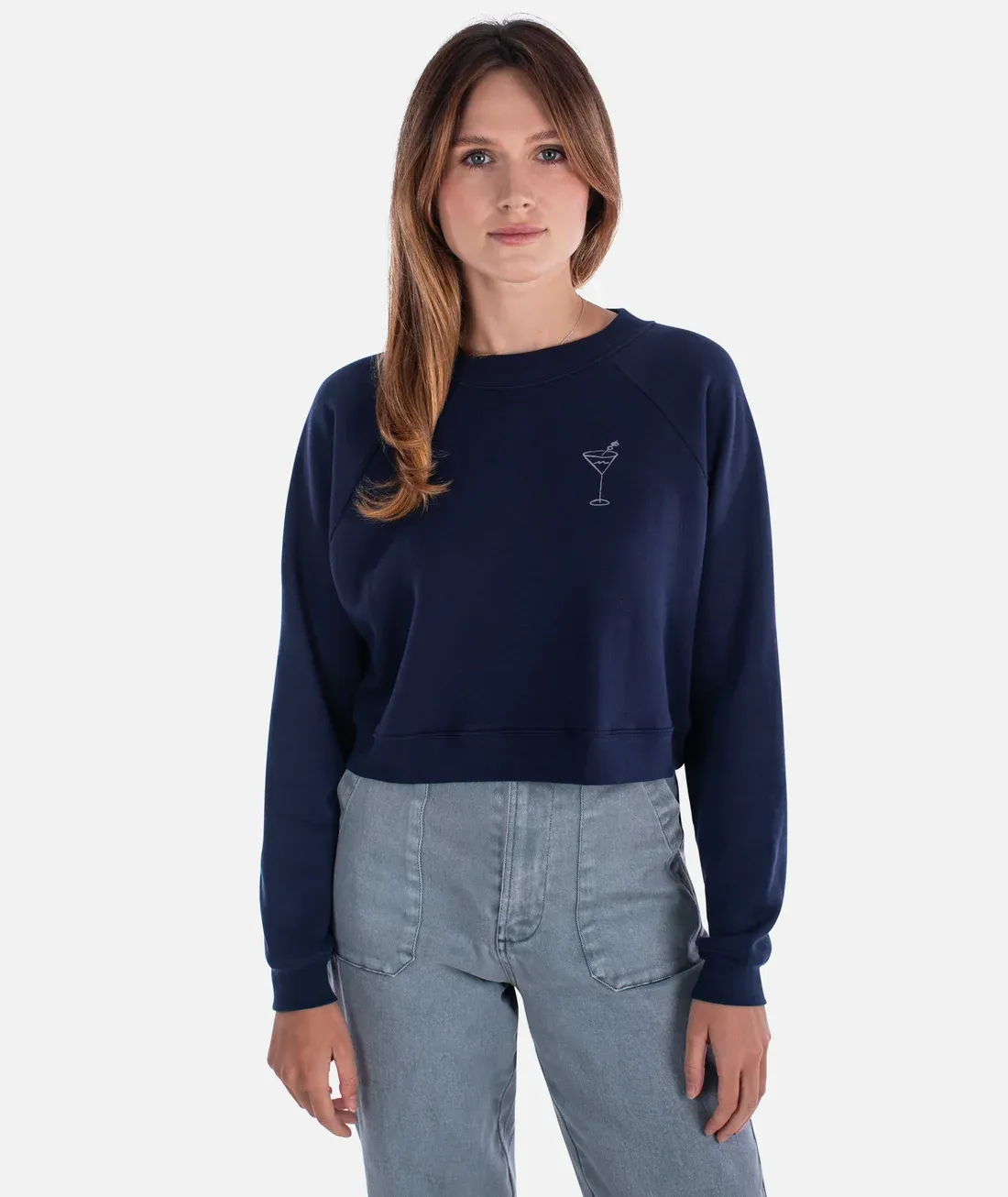 Simple and Slow Crew Neck NAVY Simple and Slow Crew Neck NAVY