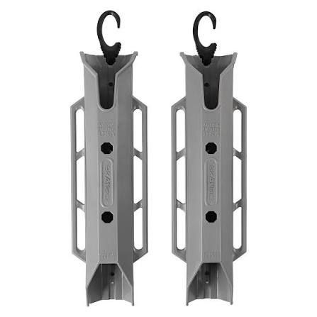 YakAttack TetherTube Rod Holder- Two Pack with Mounting Hardware, Battleship Grey YakAttack TetherTube Rod Holder- Two Pack with Mounting Hardware, Battleship Grey