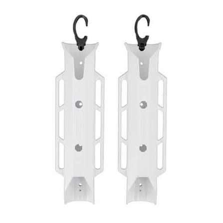 YakAttack TetherTube Rod Holder- Two Pack with Mounting Hardware, White