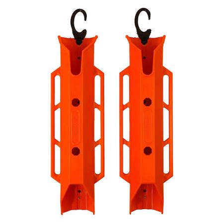 YakAttack TetherTube Rod Holder- Two Pack with Mounting Hardware, Orange