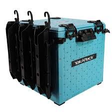 YakAttack BlackPak Pro Kayak Fishing Crate - 13" x 13", Overcast Grey