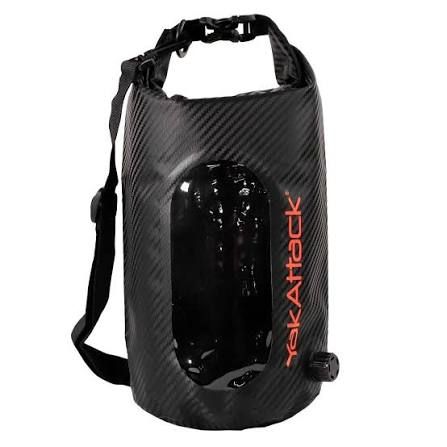 YakAttak 5L HD Roll-Top Drybag with Air Valve, Black Carbon