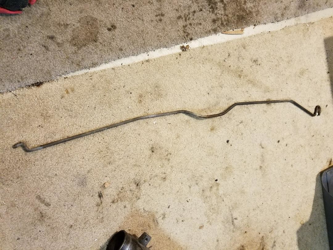Hood prop rod