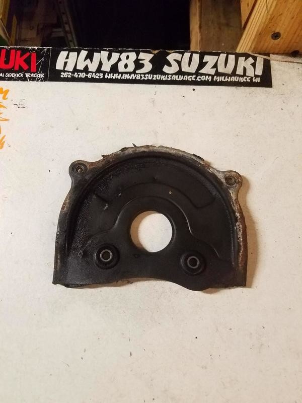 Cylinder head cam gear backing plate