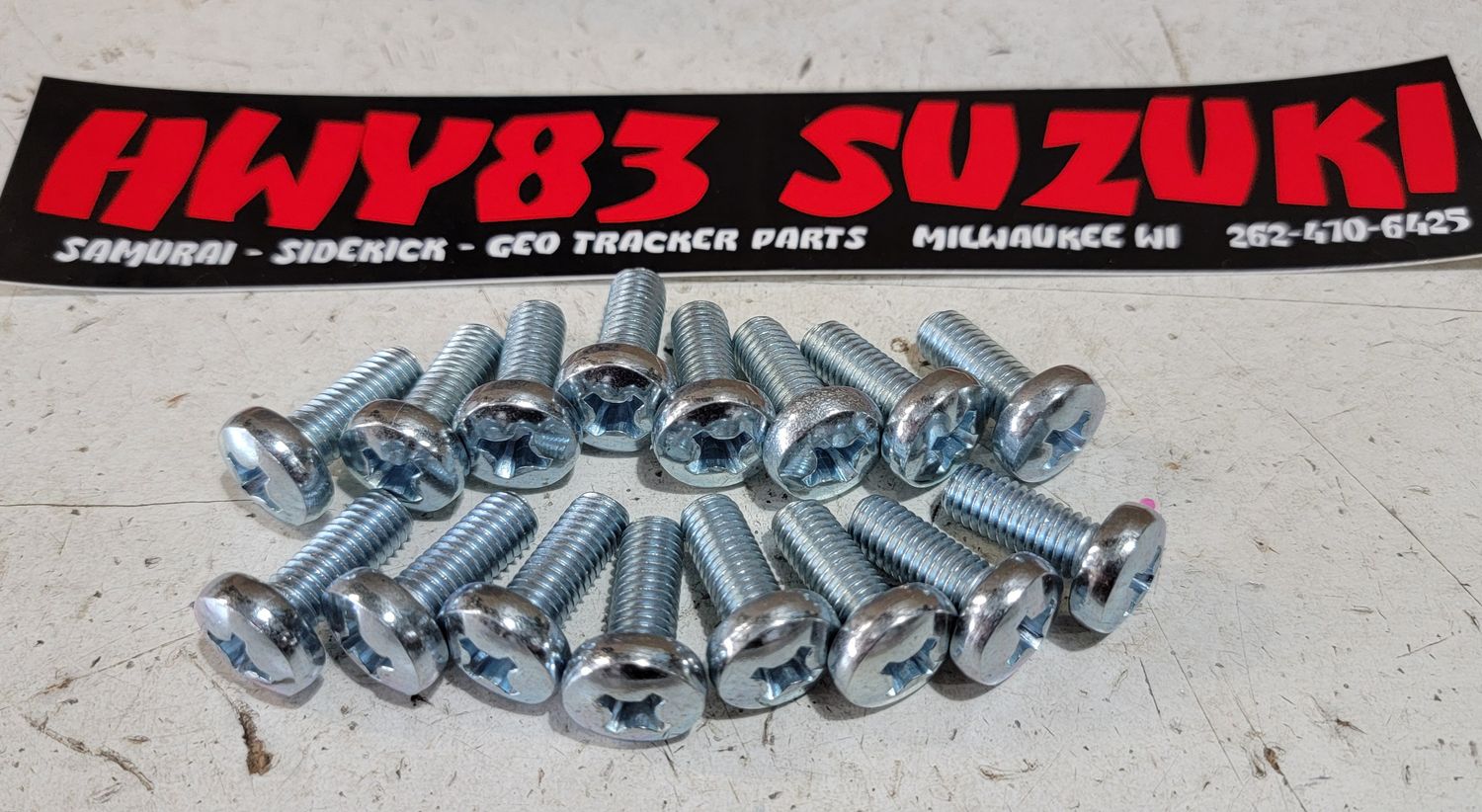 NEW Pan Head Bolts - Doors/Tailgate/Roll Bars