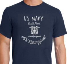 USS Springfield/Sixth Fleet Regular T-Shirt
