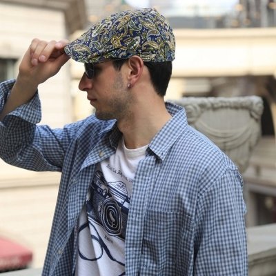 Paisley Vintage Pattern Newsboy Hat