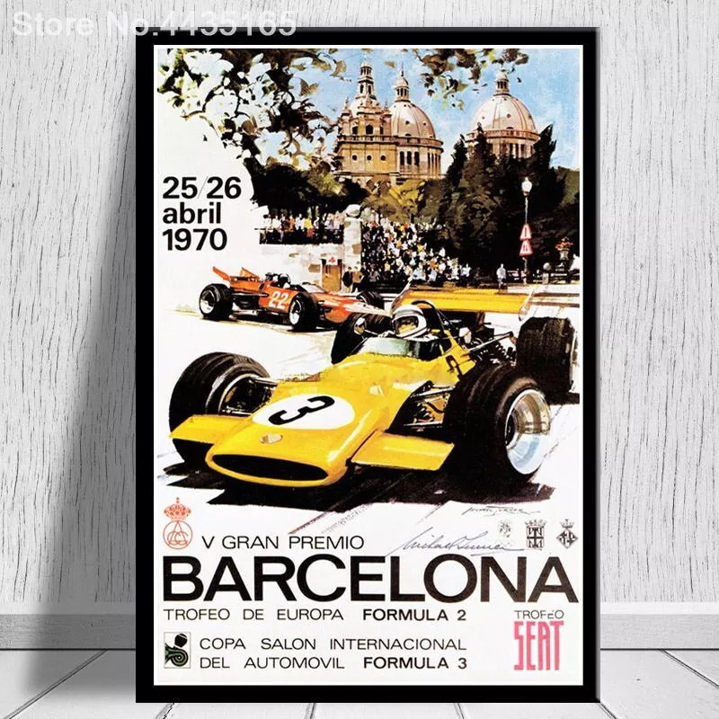 Barcelona Grand Prix 1970 Race Banner