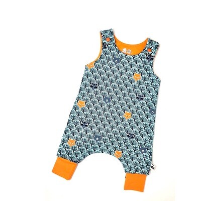 Aqua Woodland Harem Romper - 18-24M Aqua Woodland Harem Romper - 18-24M