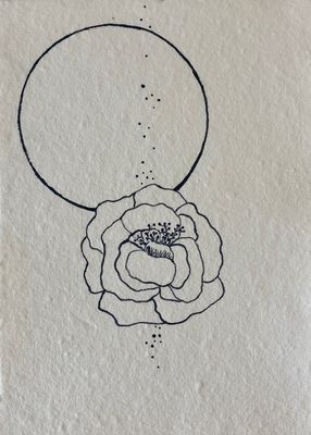 Lune et fleurs #3, Laure JULIEN
