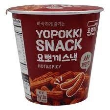 Yopokki Snack - Hot & Spicy Flavour 50g cup