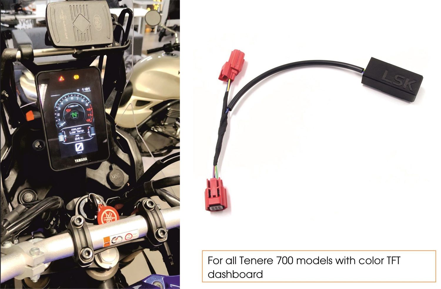 Yamaha Tenere 700 ABS Off-Road Dongle - color screen dashboard models (except new 2025 models)