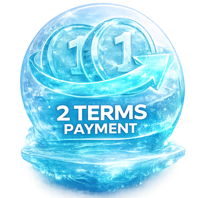 payment in 2 terms