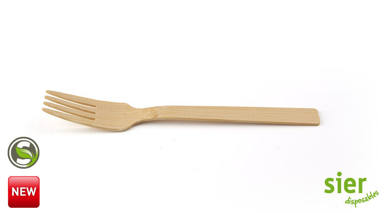 Bamboe vork 16,5cm, verpakt per 600 stuks