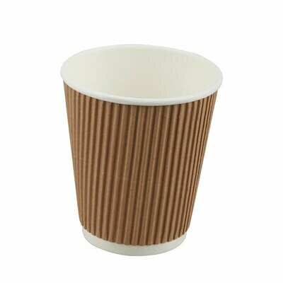 Papieren ripple cup, 12 oz/350ml, 500 stuks Papieren ripple cup, 12 oz/350ml, 500 stuks