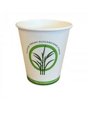 Bagasse/PLA koffiebeker 12oz/360ml/90mm Ø, verpakt per 50 stuks Bagasse/PLA koffiebeker 12oz/360ml/90mm Ø, verpakt per 50 stuks
