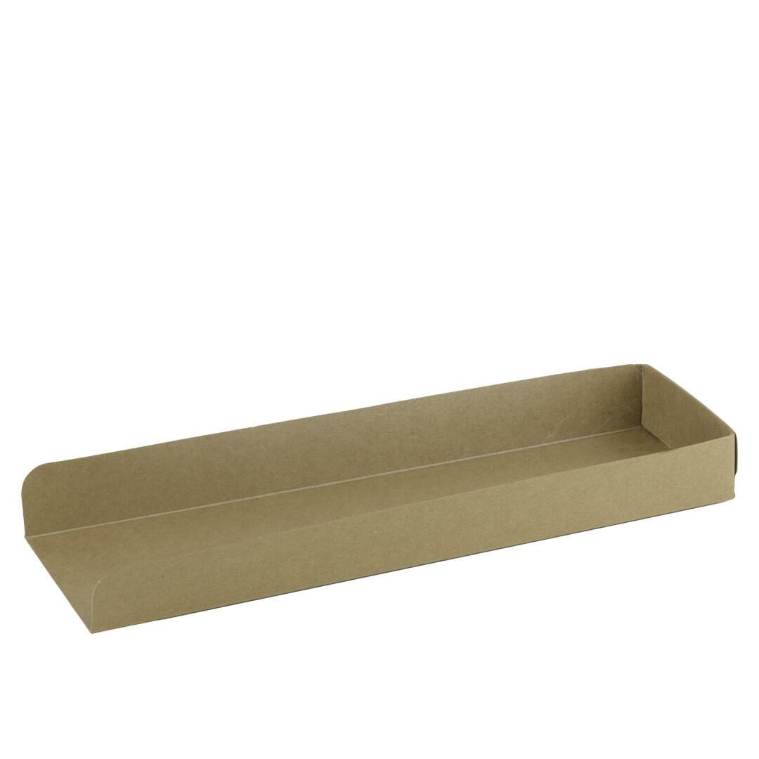 FSC® kraft/PLA panini tray 28x8x3cm, verpakt per 500 stuks