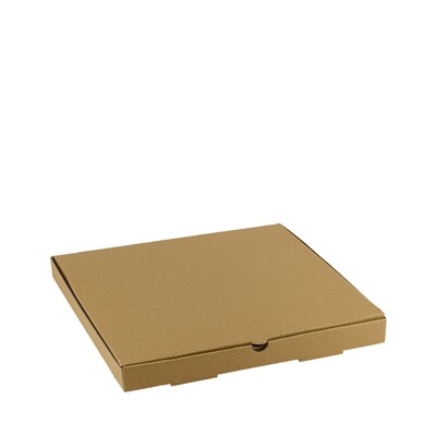 Kraft pizza doos 36x36x4cm onbedrukt, verpakt per 100 stuks