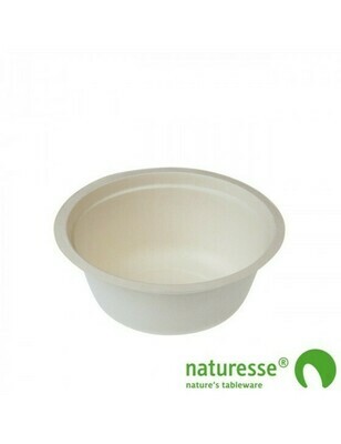 Bagasse kom 500ml/15,5cm Ø, verpakt per 50 stuks Bagasse kom 500ml/15,5cm Ø, verpakt per 50 stuks