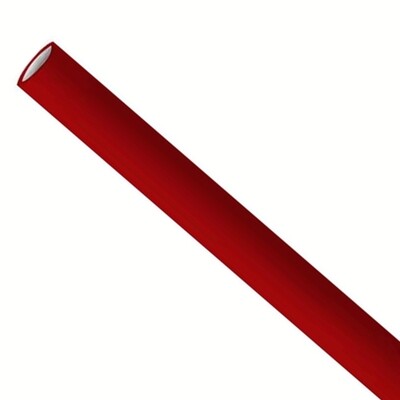 Premium papieren rietjes 0,6x20cm bordeaux rood, verpakt per 500 stuks
