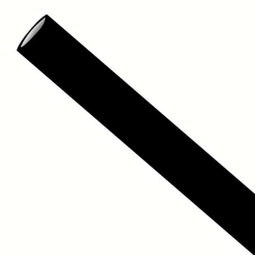 Papieren rietjes 0,6x20cm zwart, verpakt per 5000 stuks