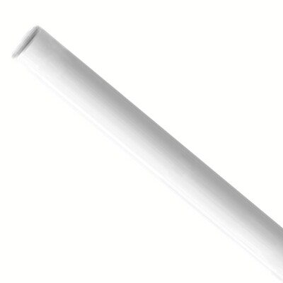Premium papieren buigrietjes 0,6x20cm "No Bubbles" wit, verpakt per 5000 stuks
