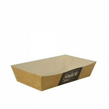 Snackbakje A14 karton (Good Food) |15,5 cm x 8,5 cm x 3,8 cm. verpakt per 500 stuks