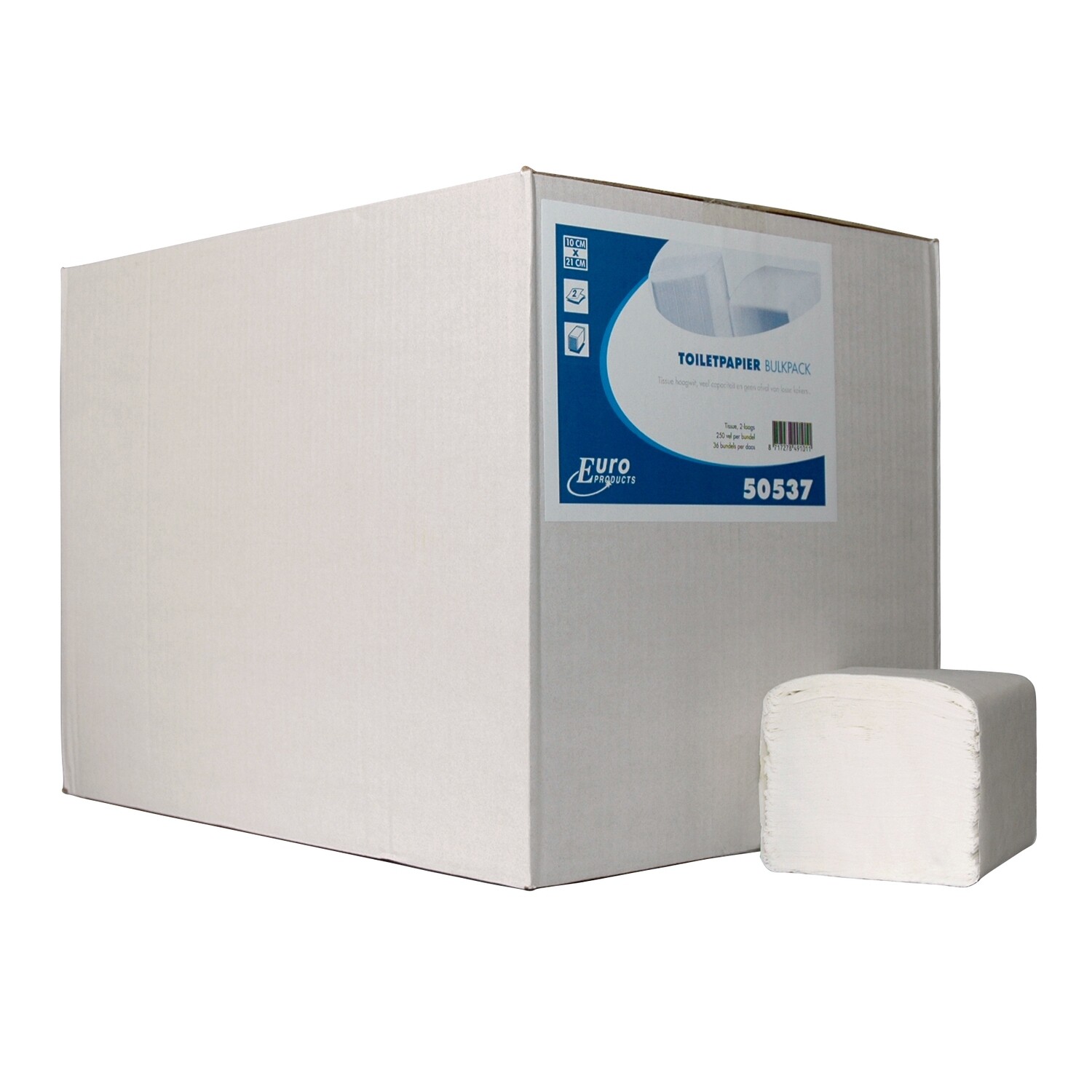 P50537 Euro bulkpack, tissue wit, verpakt per 36 bundels