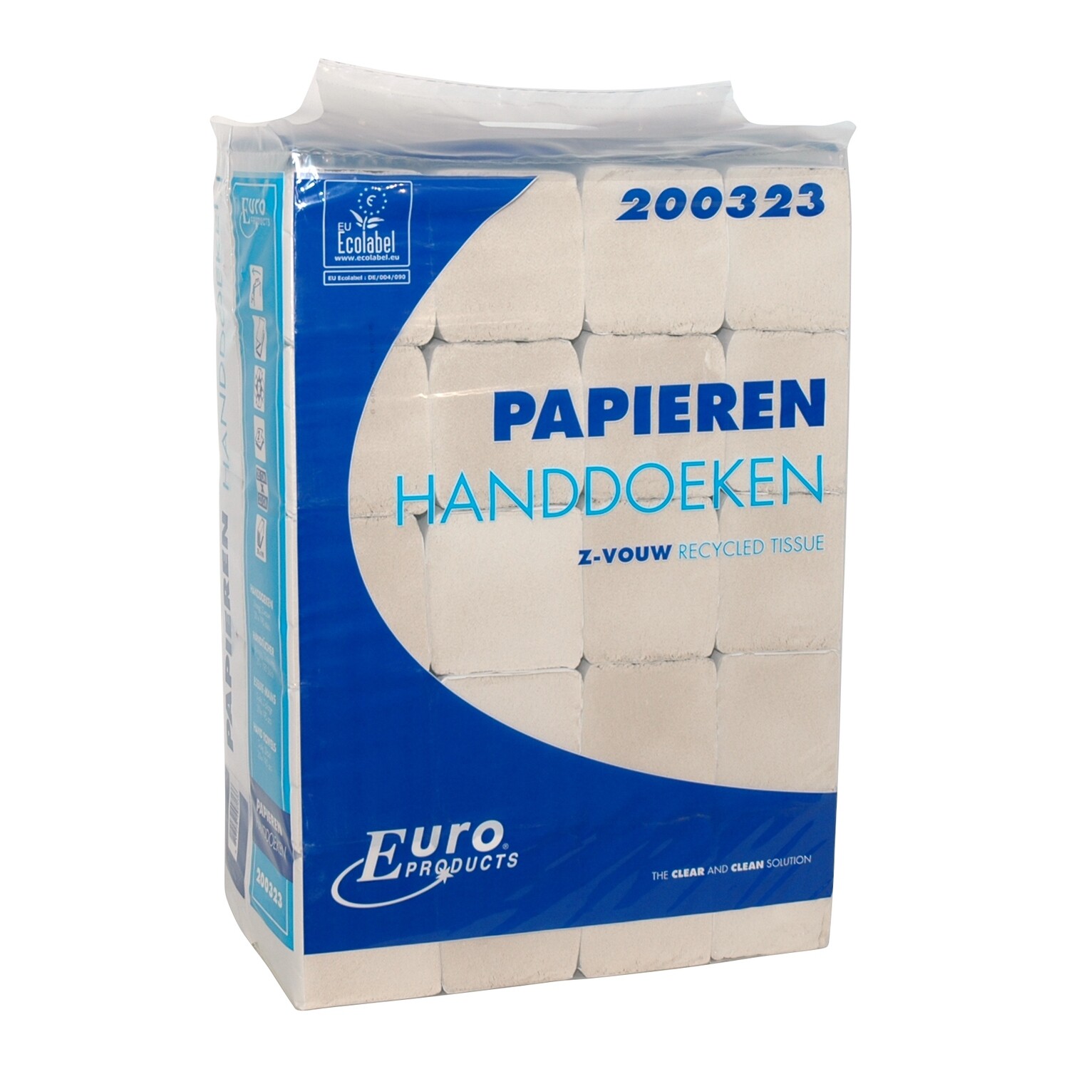 200323 Z-fold, Euro recycled tissue (Easy bag), verpakt per 20 bundels