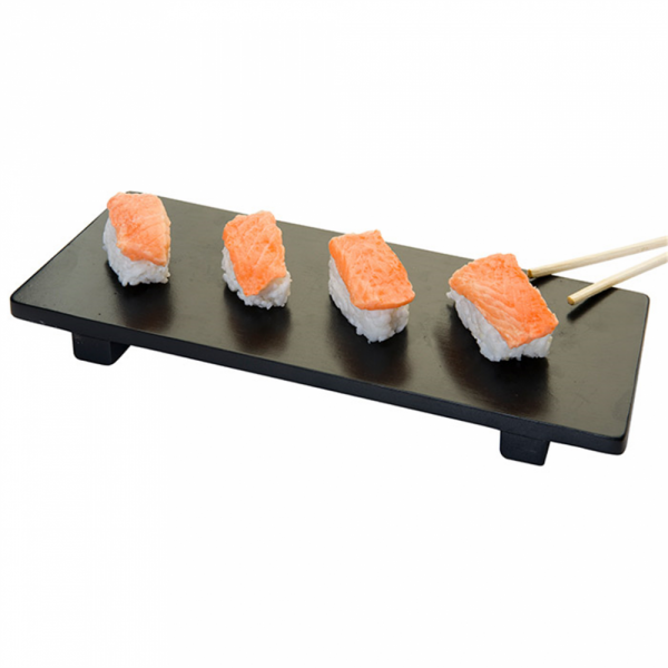 Bamboe sushiplank zwart 50x23x2,5cm, verpakt per stuk