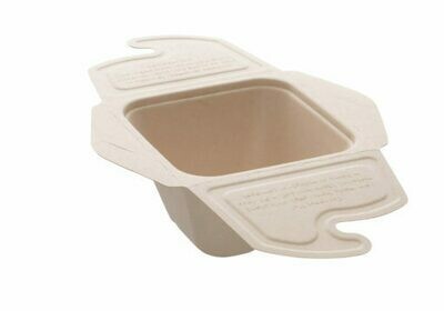 Suikerriet takeaway box 500ml, 13x13x7cm, verpakt per 300 stuks Suikerriet takeaway box 500ml, 13x13x7cm, verpakt per 300 stuks