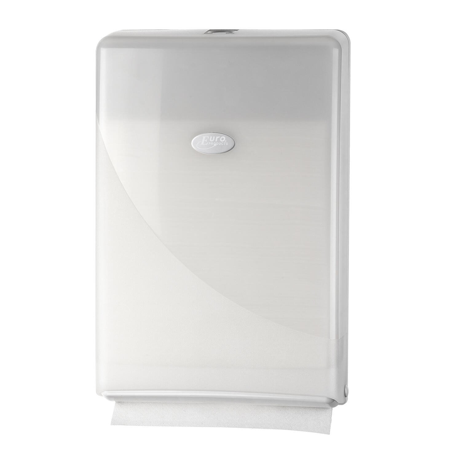 Euro Pearl White vouwhanddoekdispenser compact, verpakt per stuk