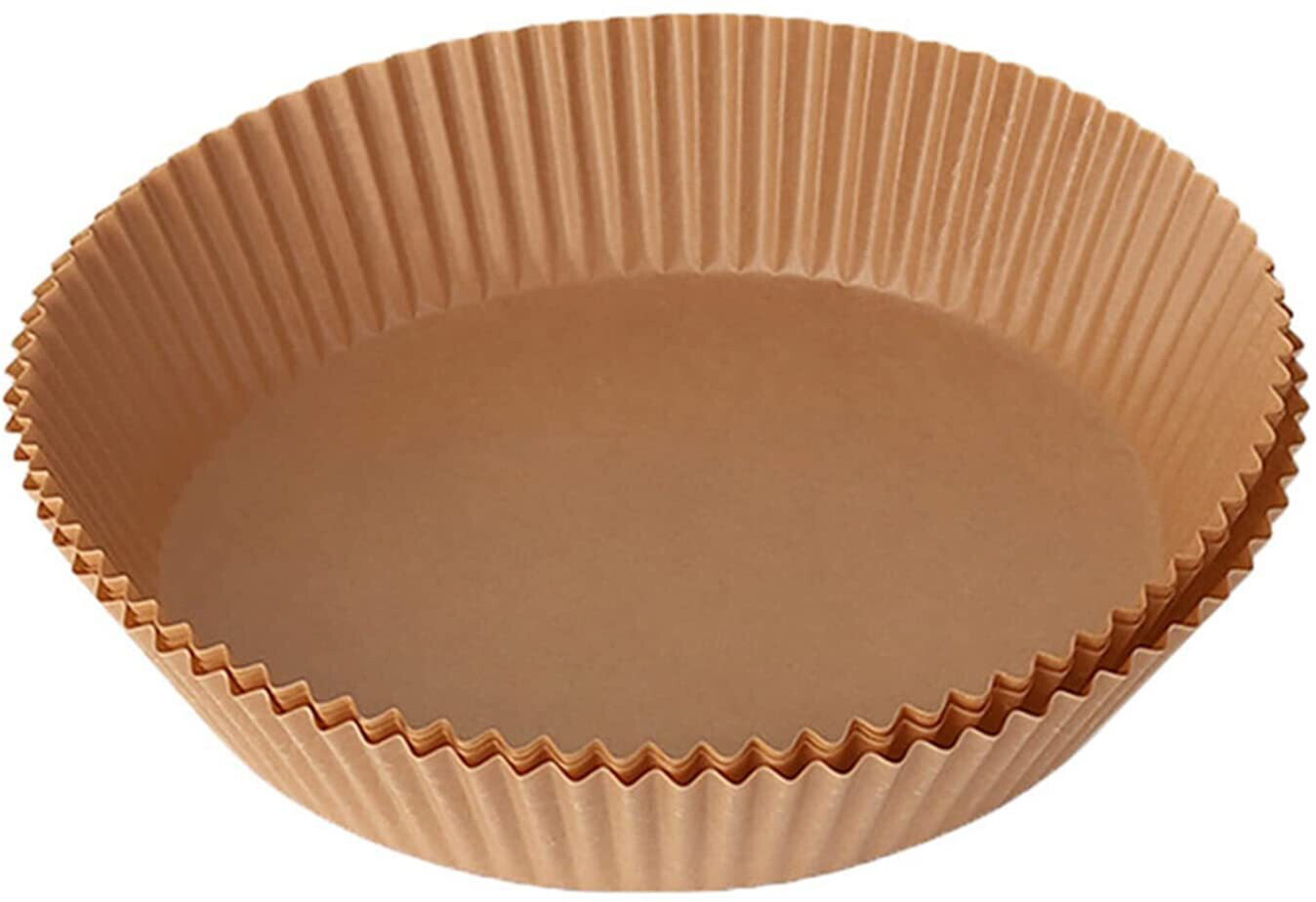 Bakpapier bruin, voor airfryer klein ∅14,5cm, verpakt per 4200 stuks