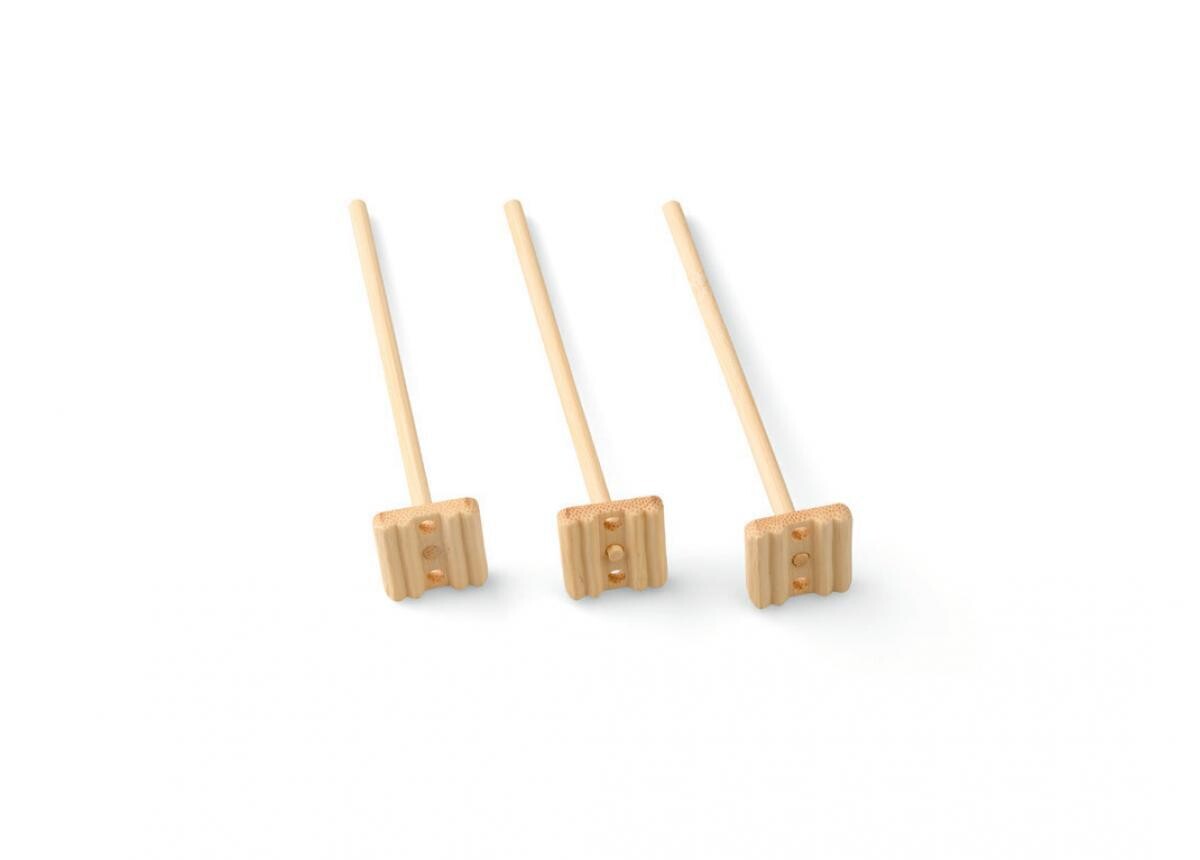 Bamboe tonicstampers mini 110mm, verpakt per 100 stuks