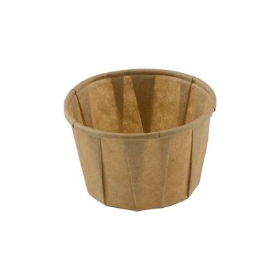 FSC® Papieren sausbakje 3oz / 100ml bruin, verpakt per 2000 stuks