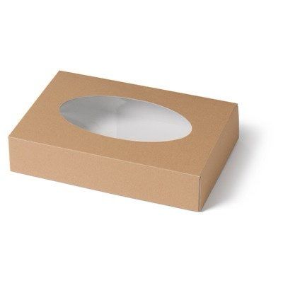 Kraft cateringdoos 36x25x8cm, verpakt per 50 stuks