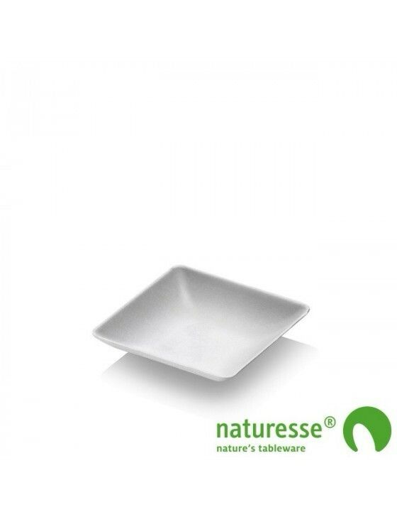 Bagasse amusebakje 65x65mm "Square", verpakt per 600 stuks