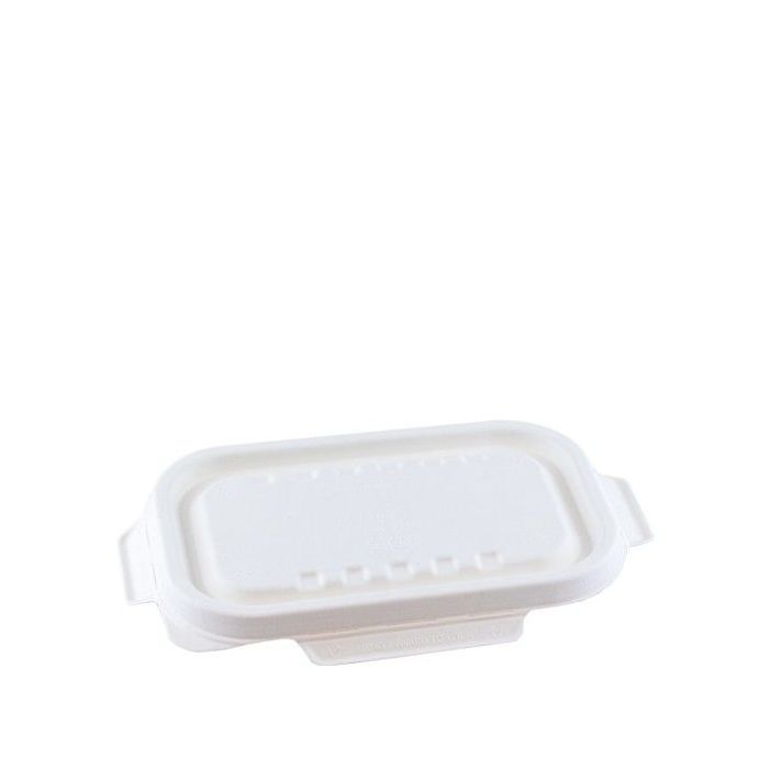 Suikerriet deksel wit voor 850/1000ml maaltijdbak 229x1530x16mm, verpakt per 250 stuks
