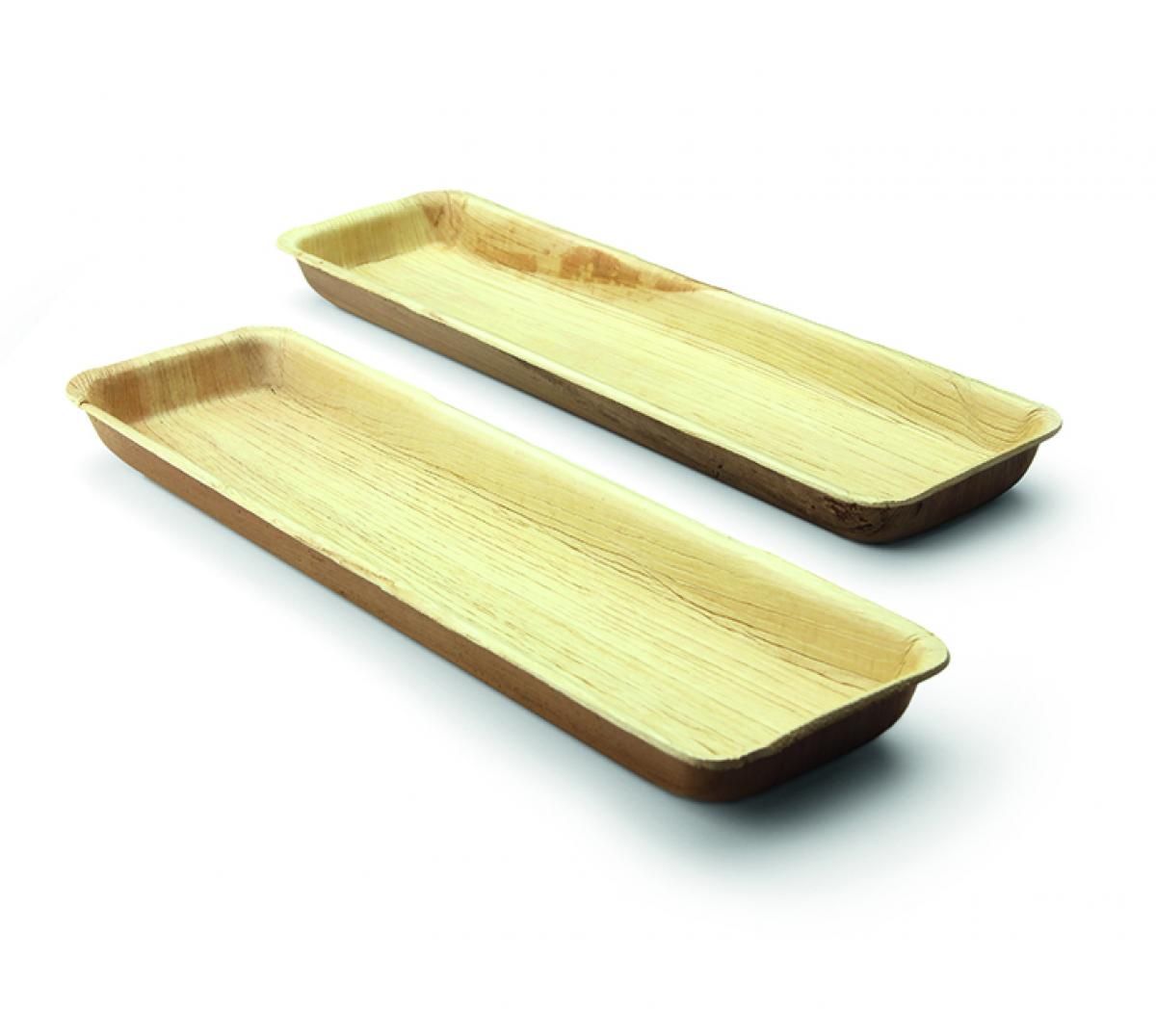 Palm schaal rechthoekig 330x90x25 mm, verpakt per 240 stuks